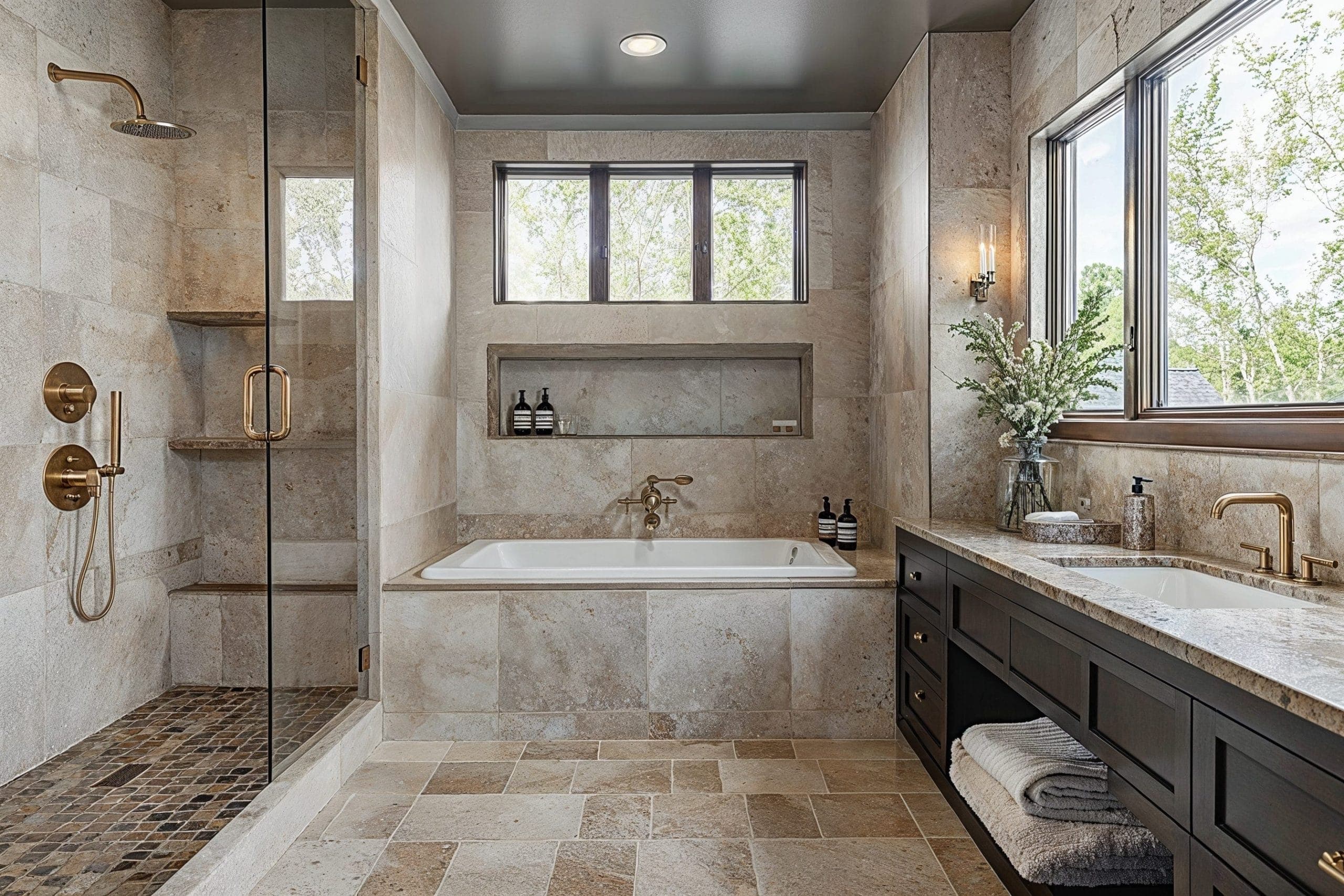 Modern bathroom remodel