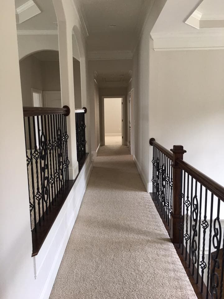 Interior painted loft area